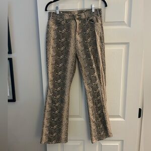 MOTHER snakeskin denim